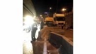 تصادف شدید کامیون با 4 خودرو در اتوبان امام علی ( ع )  + تصاویر 
