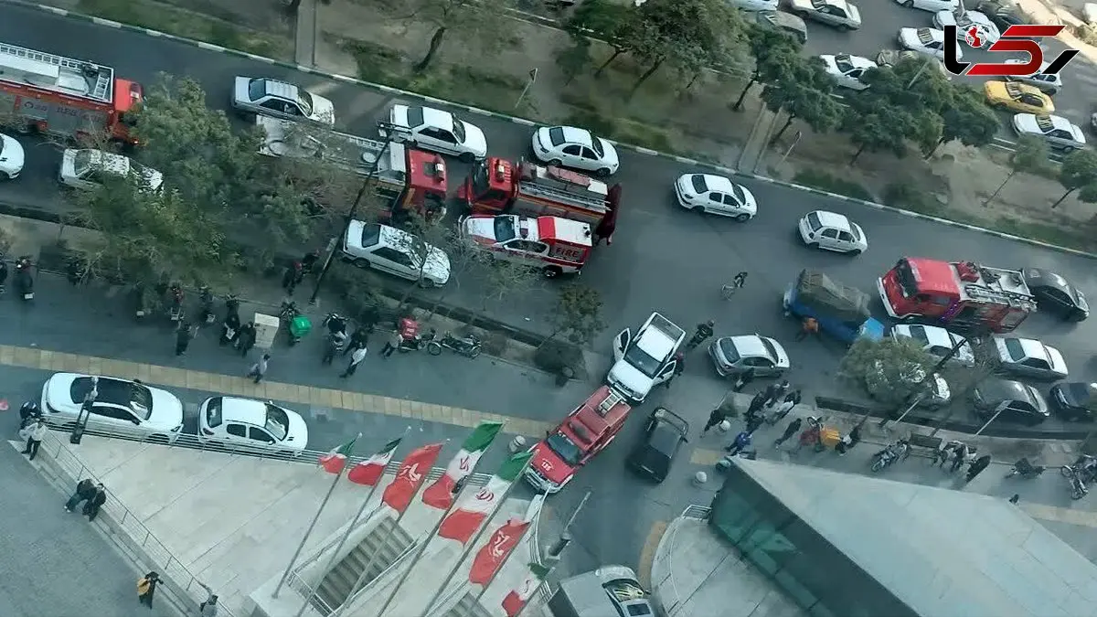 آتش سوزی  بزرگ برج معروف مشهد / آتش 4 ساعت زبانه کشید