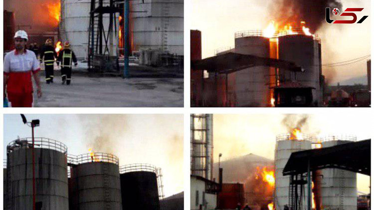 جزئیات آتش سوزی یک کارخانه در کرمانشاه / این کارخانه ساعتها در حال سوختن است 