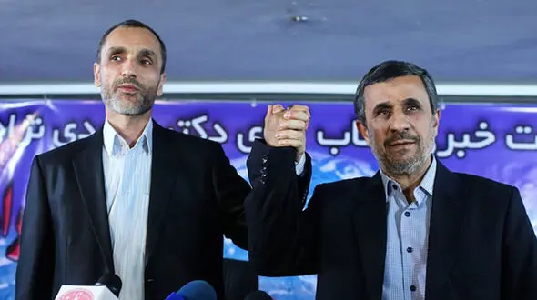 احمدی نژاد طوری نوشته انگار بقایی در زندان گوانتانامو بوده است!