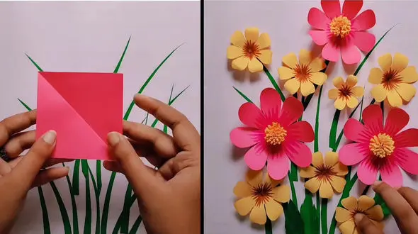 ساخت گل های مزرعه + فیلم