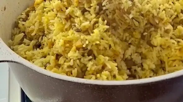 ساده ترین روش پخت عدس پلو