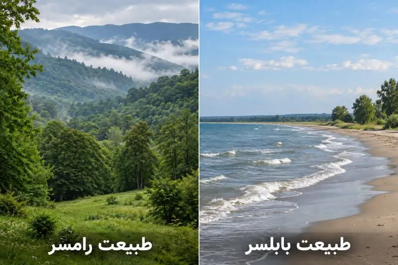 طبیعت بابلسر یا رامسر