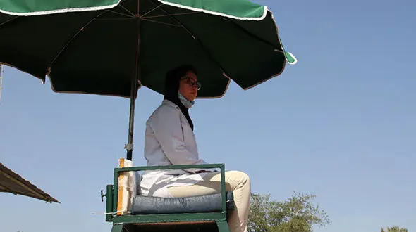 داوری زن برای اولین بار در تنیس مردان ایران