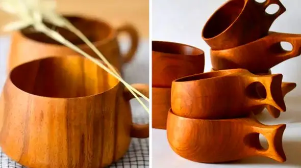 15 مدل خفن لیوان چوبی؛ ایده‌ های منحصر به فرد برای زیبایی میز شما