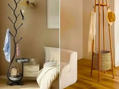 زیباترین چوب لباسی‌ های ایستاده: 15 انتخاب مدرن برای منزل شما