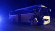 تصادف خونین اتوبوس با کامیون در تربیت حیدریه + فیلم