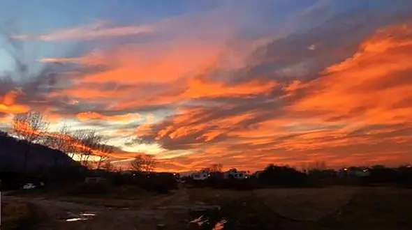 عکس زیبا از غروب مازندران