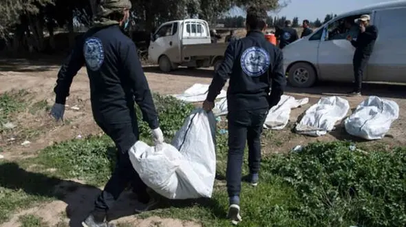 کشف گور جمعی در رقه سوریه