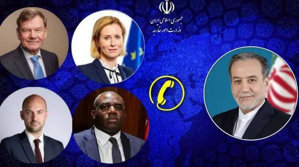 گفت‌وگوی تلفنی وزیر امور خارجه با همتایان اروپایی