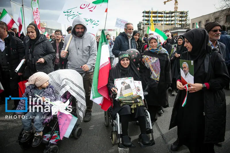 حضور مردم ایران در راهپیماتیی 22 بهمن 1404