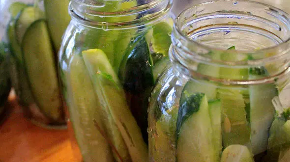 ترشی خیار ایده ای نو برای شب های سرد سال