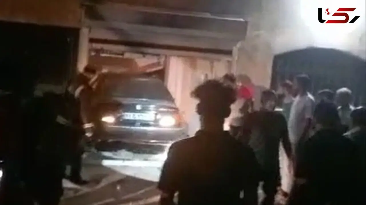 دختر 14 ساله تبریزی با خودرو وارد پارکینگ یک خانه شد! + فیلم