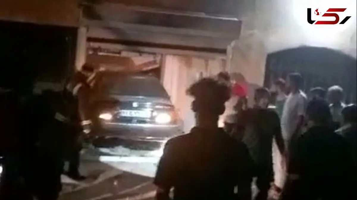 دختر 14 ساله تبریزی با خودرو وارد پارکینگ یک خانه شد! + فیلم