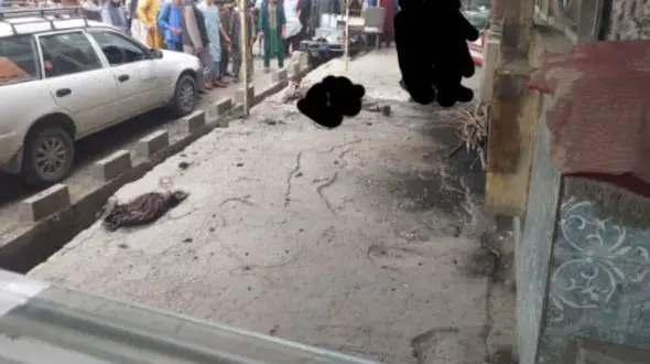 انفجار دست عامل انفجاری در مزارشریف + فیلم عامل انفجاری که غرق خون است