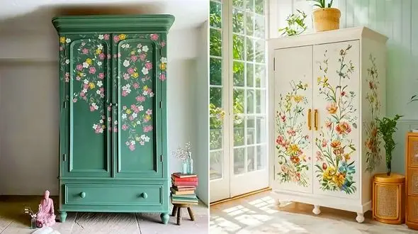 دکوراسیون شیک اتاق خواب با کمد طرحدار کلاسیک؛ 15 سبک برتر