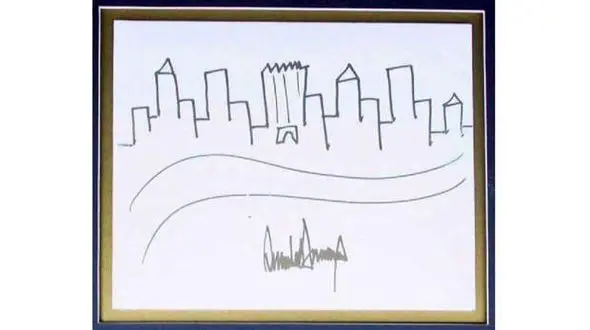 حراج اثر کودکانه و هنری ترامپ! 