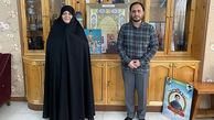 حضور سخنگوی دولت در منزل شهیدان طوقانی 