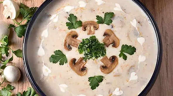 سوپ قارچ عصرانه مقوی + فیلم