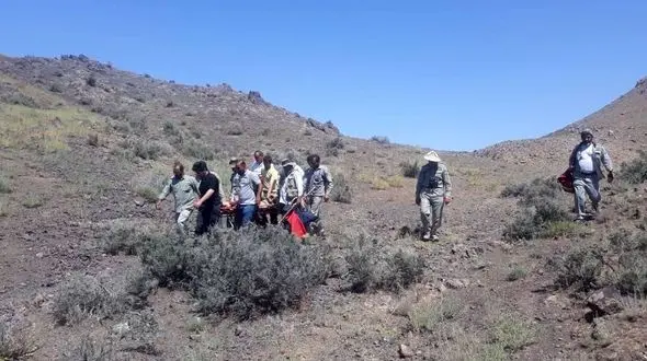 نجات محیط‌ بان از ارتفاعات مرکان خوی