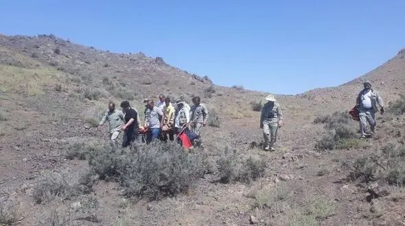 نجات محیط‌ بان از ارتفاعات مرکان خوی