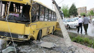 29 قربانی در فاجعه مرگبار برخورد اتوبوس با تیر چراغ برق / در کرج رخ داد+ عکس