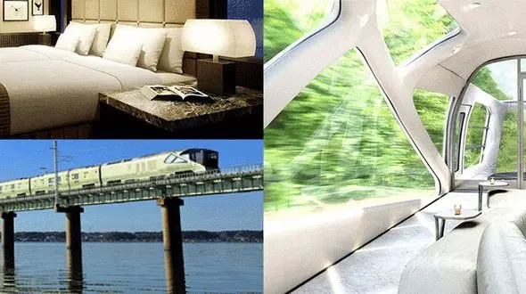 هتل پنج ستاره ای که روی چرخ های قطار است! +تصاویر 