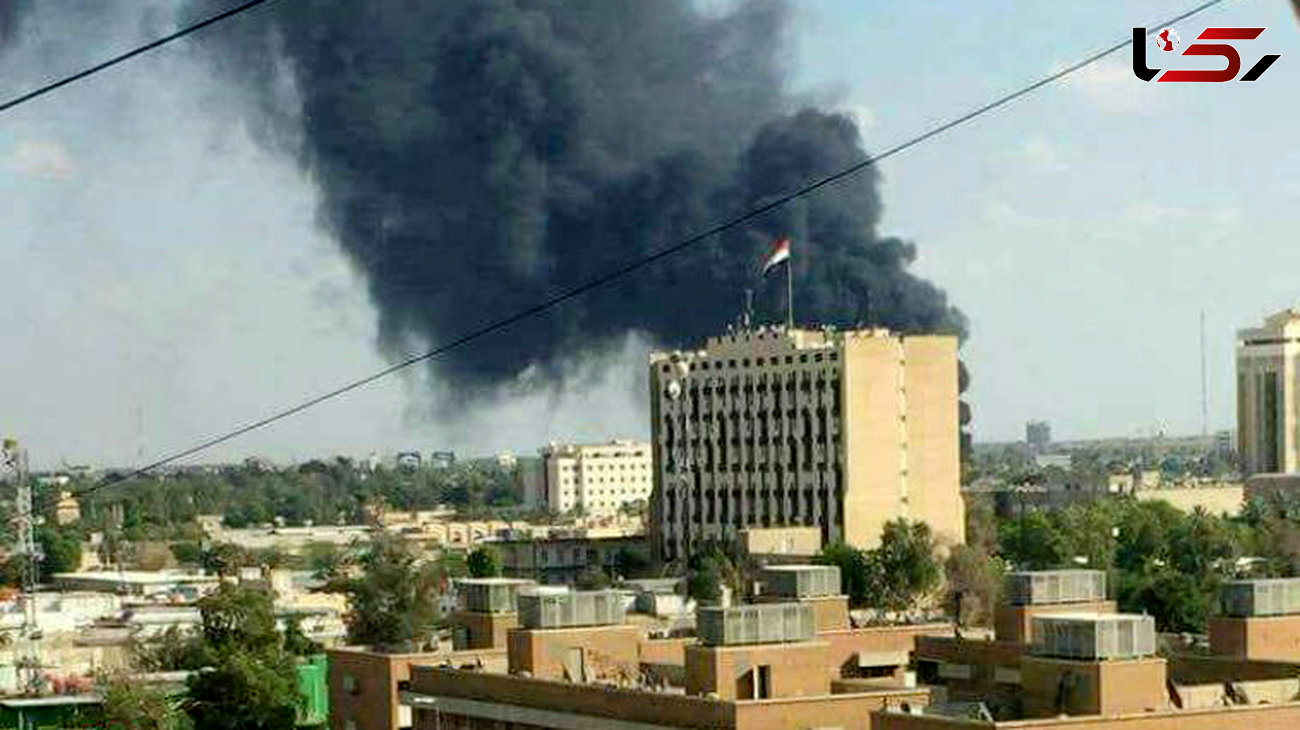 سفارت آمریکا در عراق دچار آتش سوزی شد + عکس