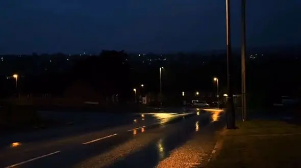 دو لحظه از آرامش از تاریکی شب تا سفیدی برف