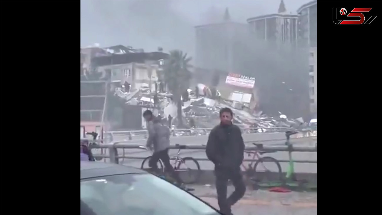 فیلم  فرو ریختن ساختمان های شیک و مدرن در ترکیه ! / تنتان می لرزد !