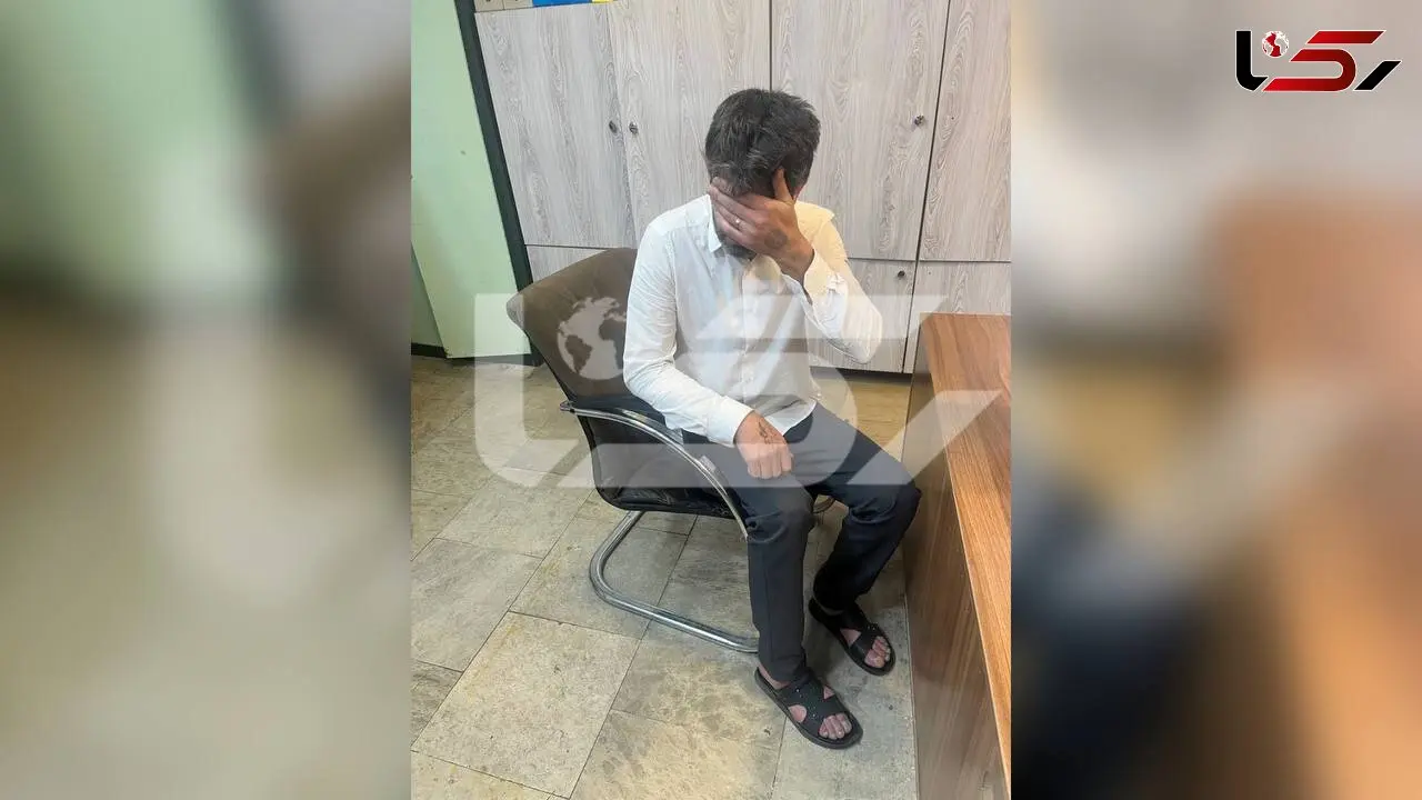 اولین تصویر از سارق منزل سفیر در کلانتری 134 شهرک قدس