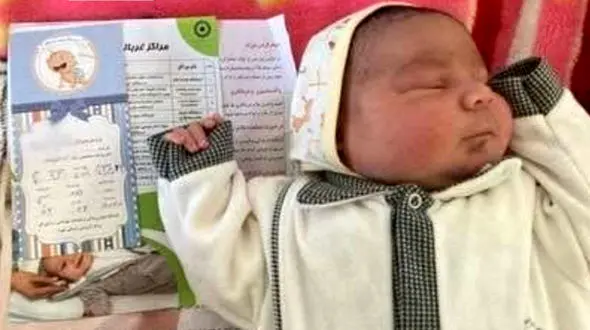 نوزاد 5 کیلویی چشم به جهان گشود / حال عمومی نوزاد خوب است + عکس