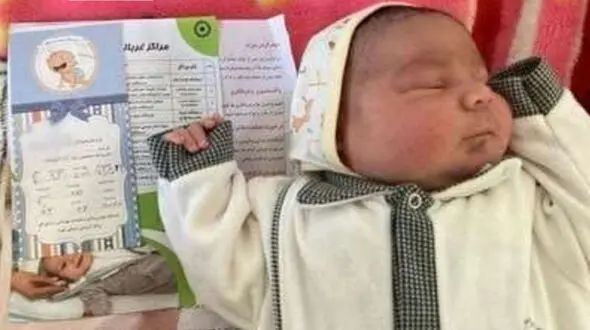 نوزاد 5 کیلویی چشم به جهان گشود / حال عمومی نوزاد خوب است + عکس