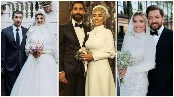 عکس ها / 28 بازیگر زن و مرد در لباس عروس و دامادی برای مراسم ازدواجشان/ از الهام حمیدی و نیلوفر شهیدی تا مهسا طهماسبی و فریبا نادری از شیلا خداداد و شیدا خلیق تا مونا کرمی 