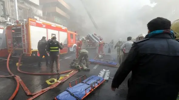 گزارش پزشکی قانونی در باره پیکرهای شهدای فاجعه پلاسکو تهران