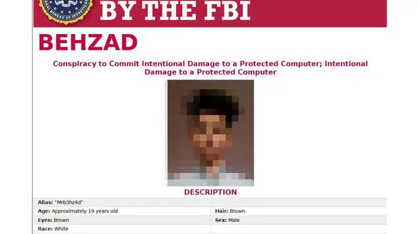 جوان 19 ساله ایرانی دولت امریکا را عاصی کرد / اف بی آی دستور بازداشت او را دارد + عکس