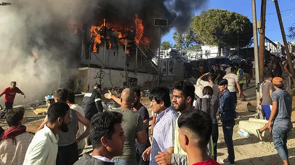 مرگ آتشین یک کودک در اردوگاه پناهجویان
