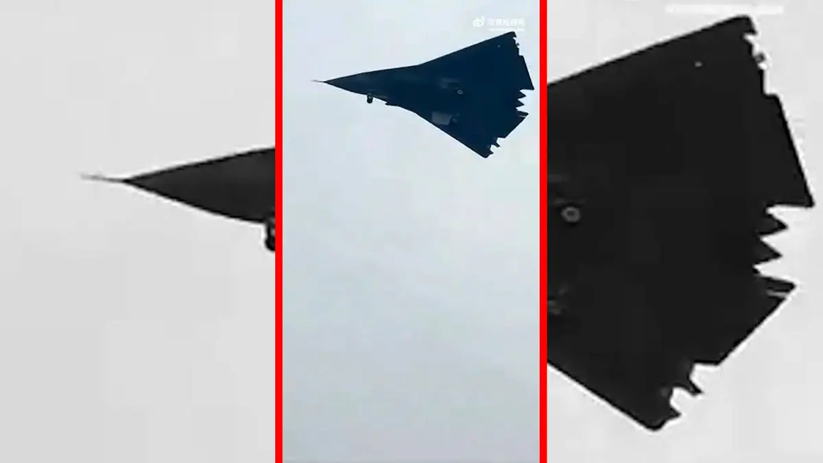 فیلم تست جنگنده جی ۳۶ چین در آسمان