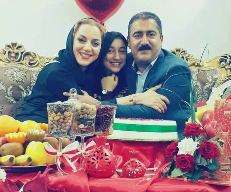 نسرین بابایی و همسرش