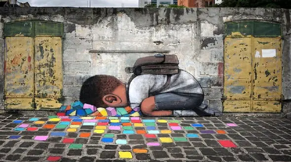 زیباسازی شهر با کارتون + فیلم