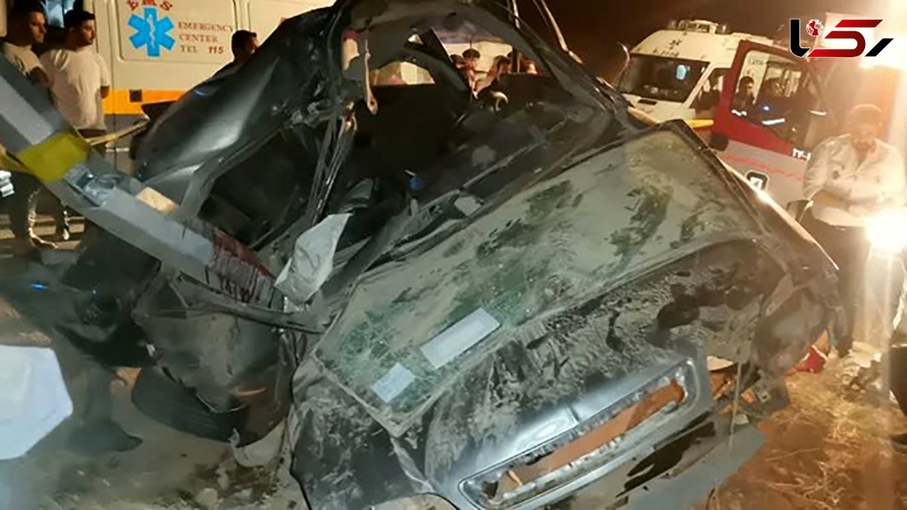 8 کشته و زخمی در تصادف زانتیا با تیرچراغ برق در شیراز