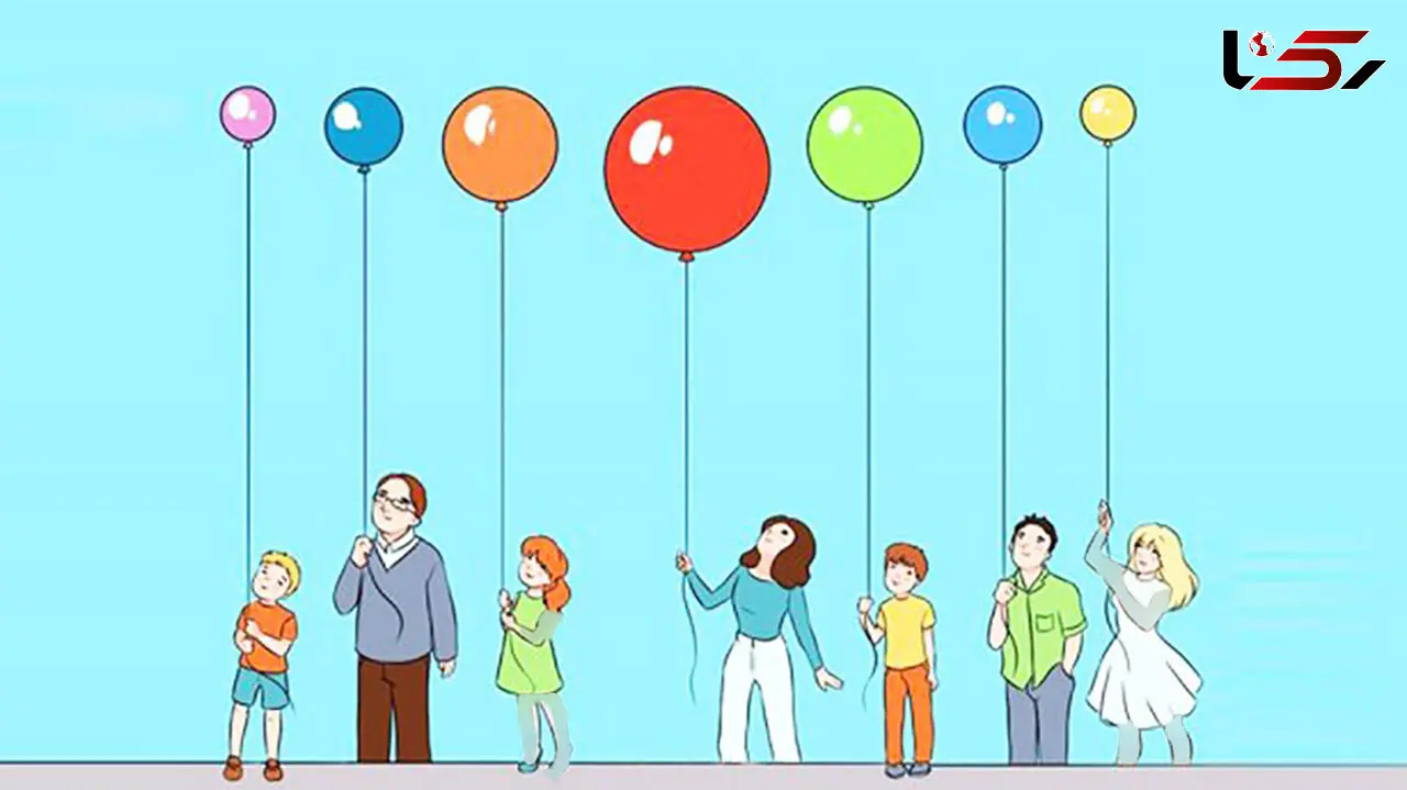 تست هوش/ به نظر شما کدام بادکنک از سقف دورترین فاصله را دارد؟ + پاسخ