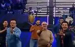 فیلم آواز شاد و  رقص کردی بازیگران دربرنامه زنده ! /  حامد آهنگی همه را آورد وسط !