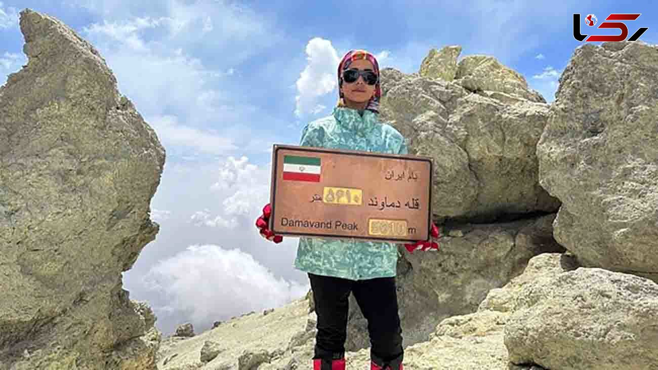 شاهنامه خوانی بانوی کوهنورد بر بام ایران + عکس