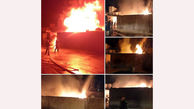 فیلم آتش سوزی بزرگ خانه ای در زاهدن + عکس 