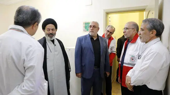 بازدید مسئولان حج و زیارت از مرکز پزشکی جمعیت هلال احمر در مدینه