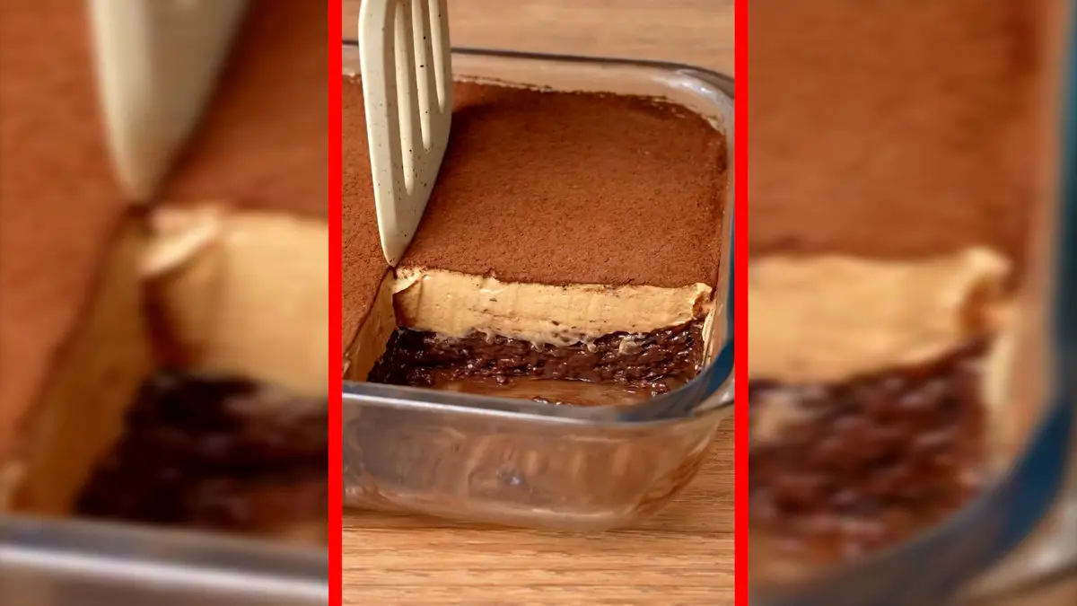 فیلم دسر خوشمزه و خنک با لایه های دوگانه