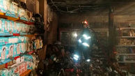 شعله های حریق مغازه عمده فروشی در ایلام را فرا گرفت! انباشت مواد غذایی دلیل اصلی حادثه بود!