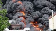  اولین تصاویر از آتش‌سوزی در کارخانه صنایع نظامی دیل + فیلم