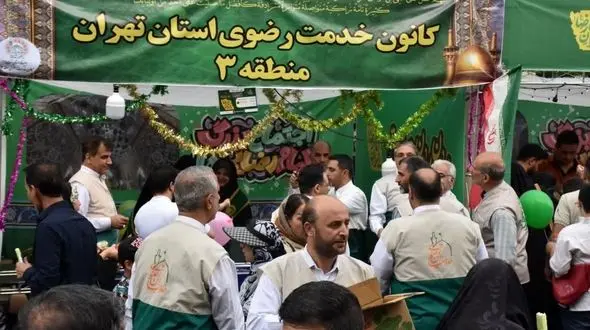 برپایی موکب خادمیاران رضوی منطقه ۳